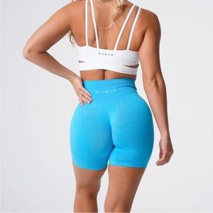 NWT NVGTN Caribbean Blue Seamless Pro Shorts